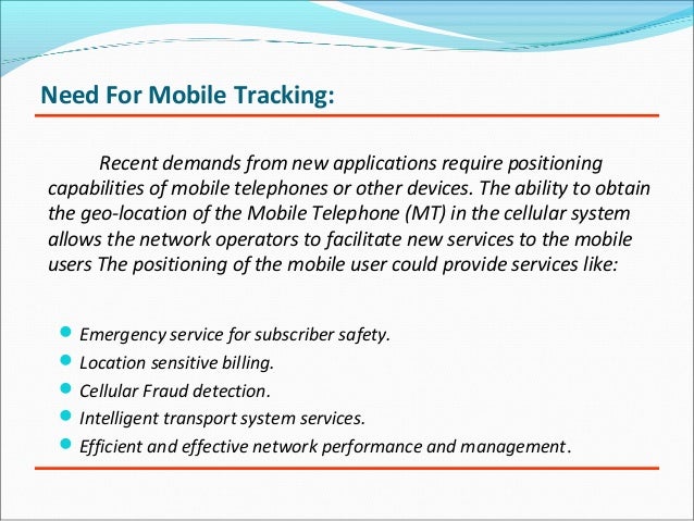 tracking and positioning of mobile system